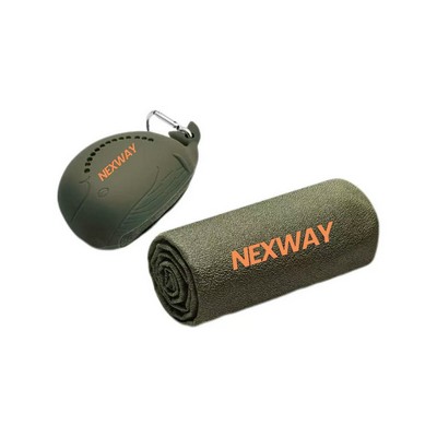 Cooling Sports Towel with Silicone Case