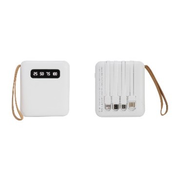 iMojo 5,000 mAh Power Bank w/ built-in Cables