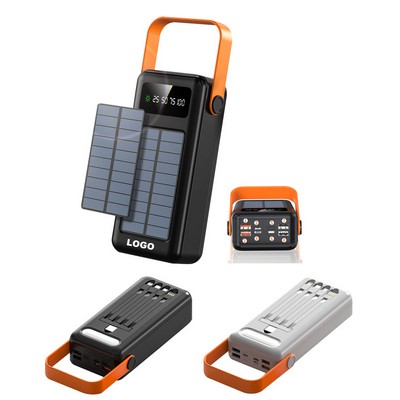 30,000mAh Solar Power Bank For Cell Phone