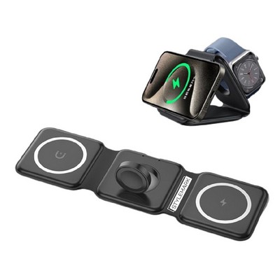 3" 1 Foldable Magnetic Wireless Charger Dock