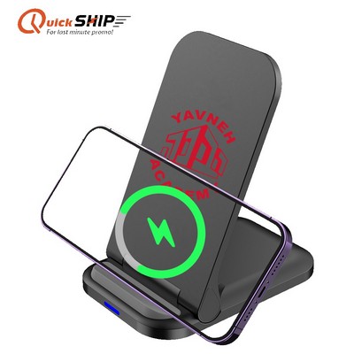 Peoria 15W Foldable Wireless Charger Stand