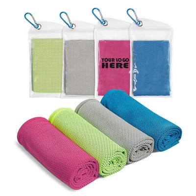 Cooling Towel w/ Carabiner Pouch