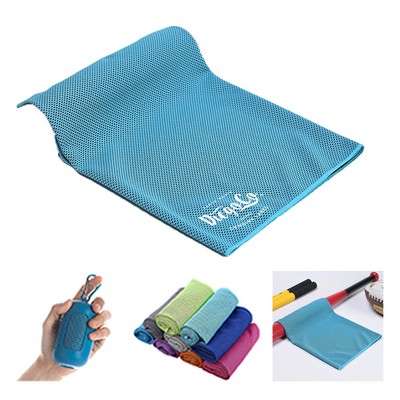 Cooling Microfiber Towel With Silicone Case