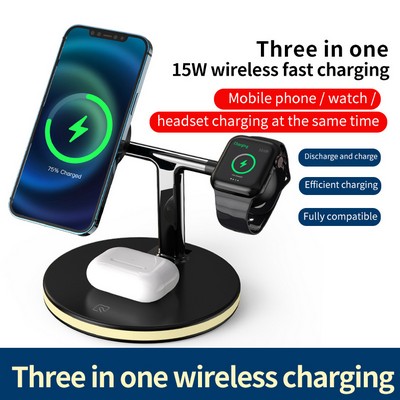 15W Wireless Charger Stand 3" 1 Fast Charging Magnetic Desktop Wireless Charger