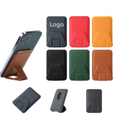 2-in-1 Magnetic Phone Stand Card Holder