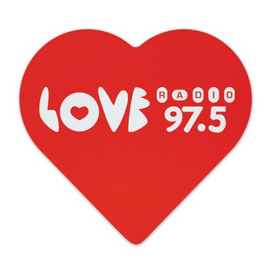 Microfiber Heart Cleaning Cloth w/Dye Sublimation