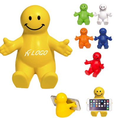 Squeezable Smiley Phone Stand