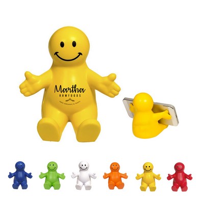 Squeezeable Smiley Phone Stand