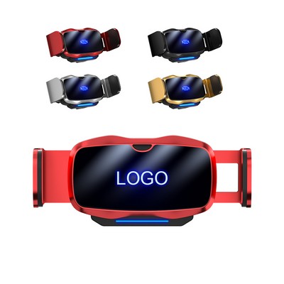 Car Air Vent Auto Clamping Phone Mount w/LED Logo
