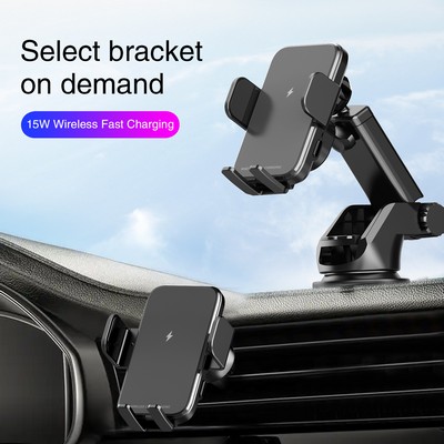 CAR WIRELESS CHARGER w/ Dash Mount *Fast Charge 15W*