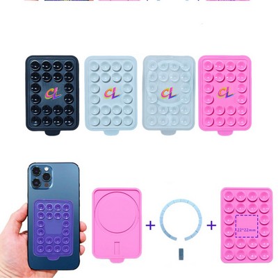 Magnetic Silicone Suction Phone Holder