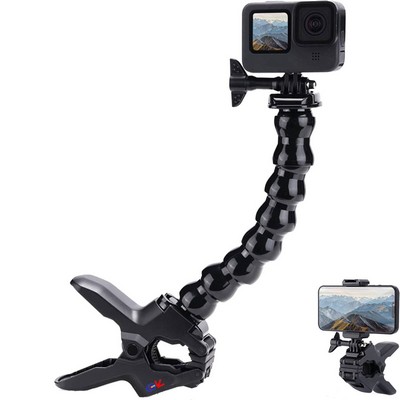 Gooseneck Phone Sports Camera Holder w/ Clip