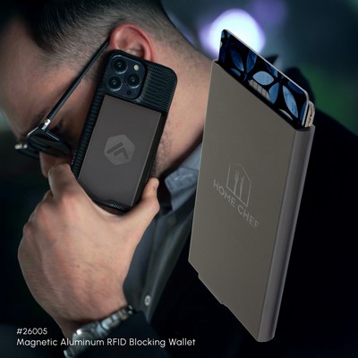 Magnetic Aluminum RFID Blocking Wallet