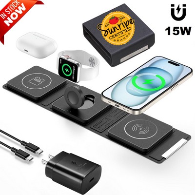 Magnetic 15W Wireless Charger with 25W PD Fast Adaptor