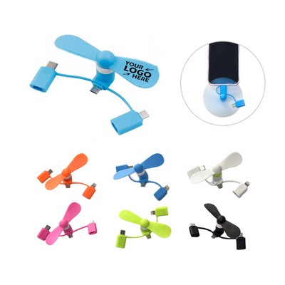 3-in-1 Portable Phone Fan