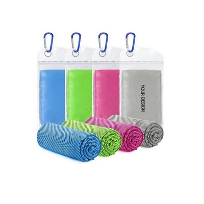 Cooling Towel w/ Carabiner Pouch