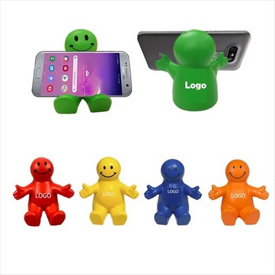 Happy Dude Phone Holder & Squeezable Stress Reliever(Ocean)