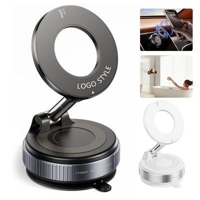 Vacuum Magnetic Car Phone Holder